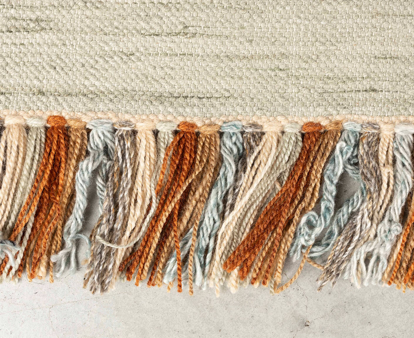 Saigon Teppich 160 x 230 cm recyceltem PET Beige / Orange