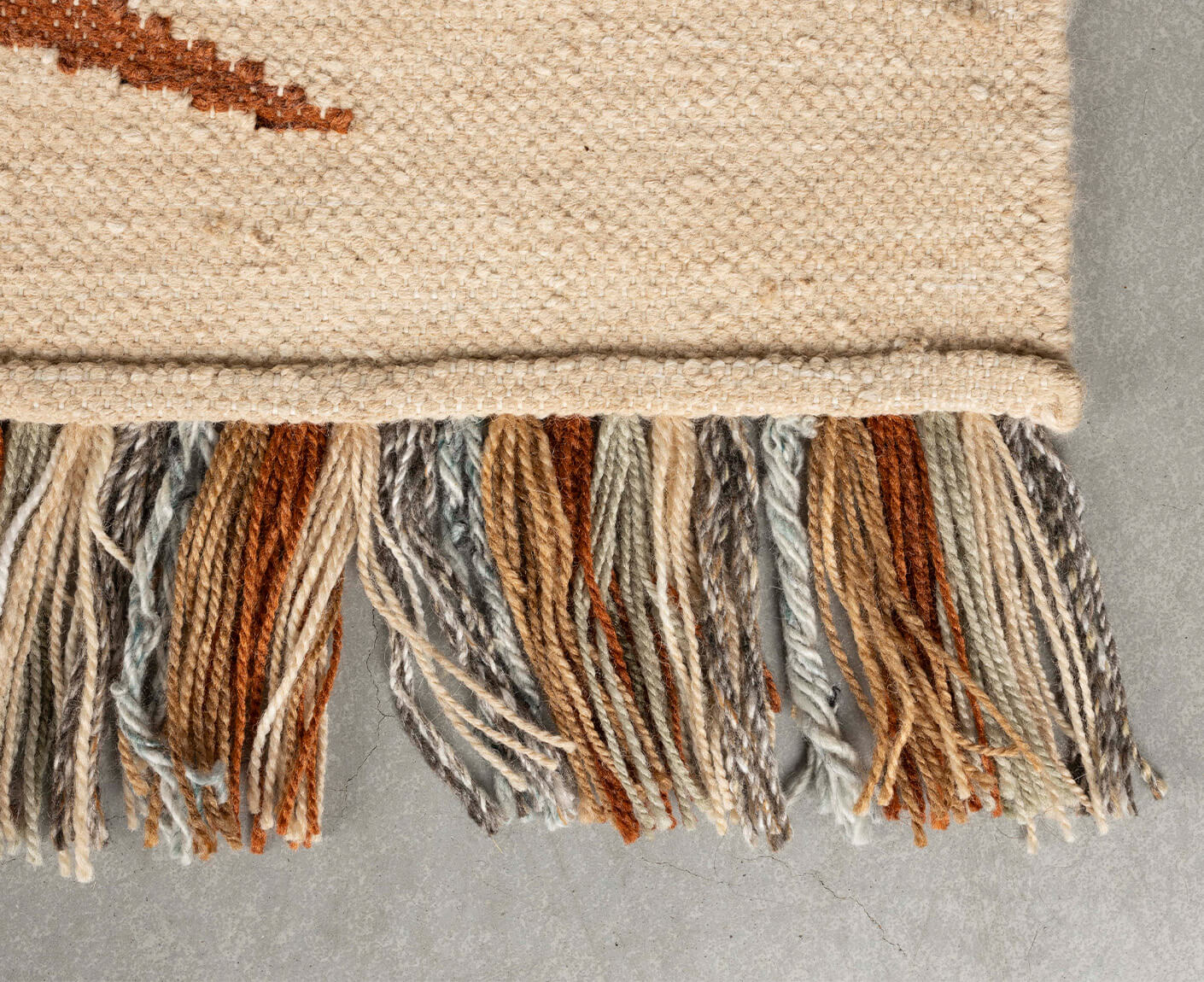 Saigon Teppich 160 x 230 cm recyceltem PET Beige / Orange