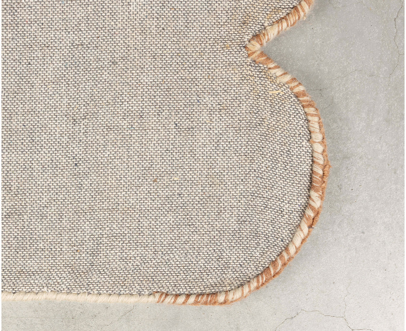 Mundra Woll Teppich 160 x 230 cm Beige