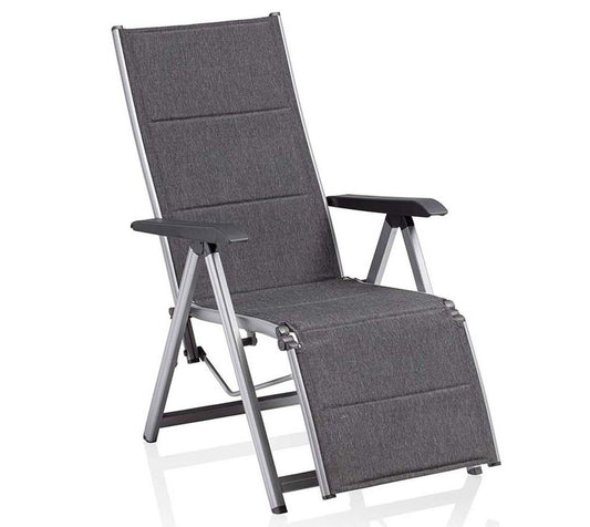 Kettler Basic Plus Padded Relaxsessel Silber / Anthrazit - Voelpe