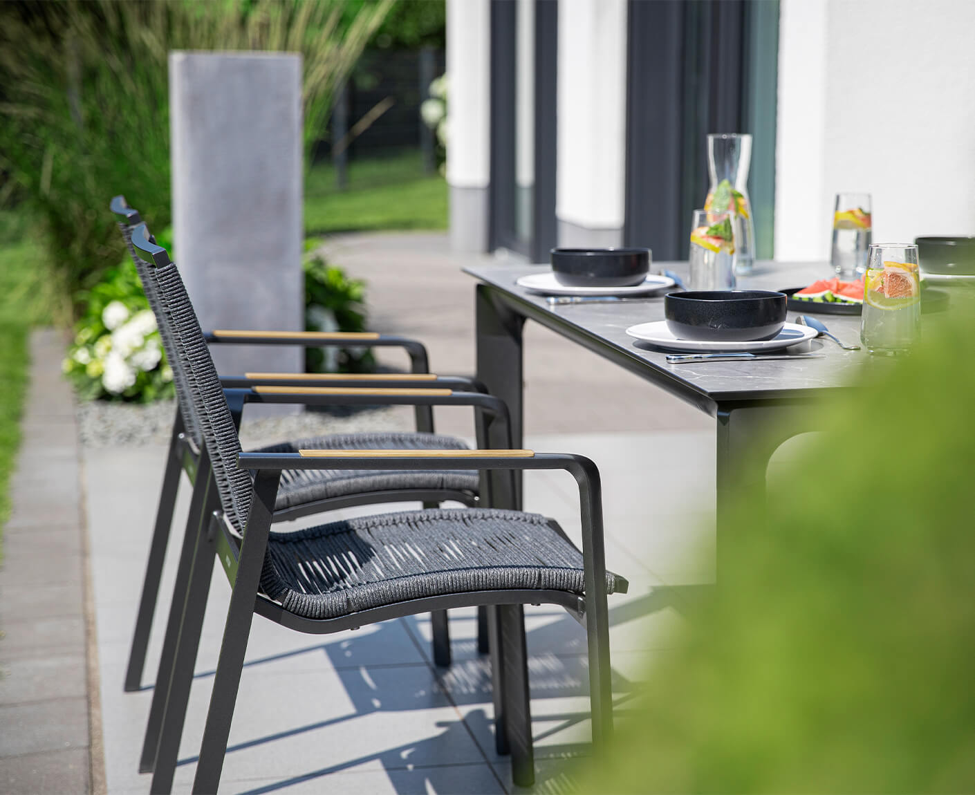 Kettler Diamond Gartenmöbel-Set 5-teilig Grau / Anthrazit