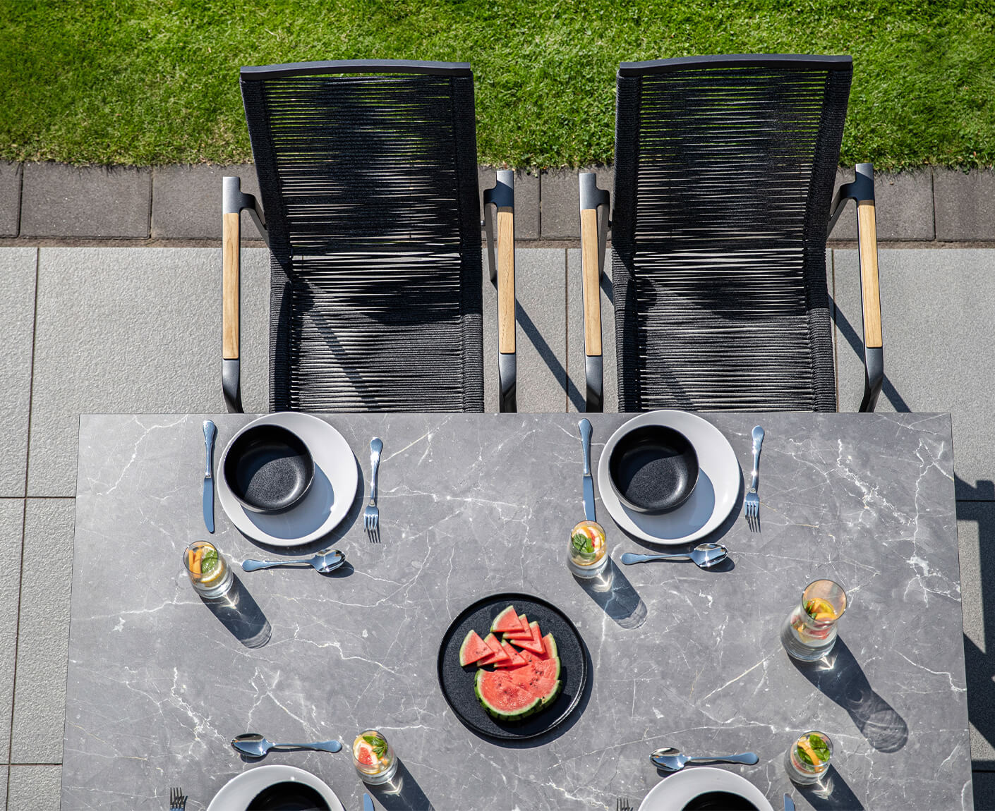 Kettler Diamond Gartenmöbel-Set 5-teilig Grau / Anthrazit