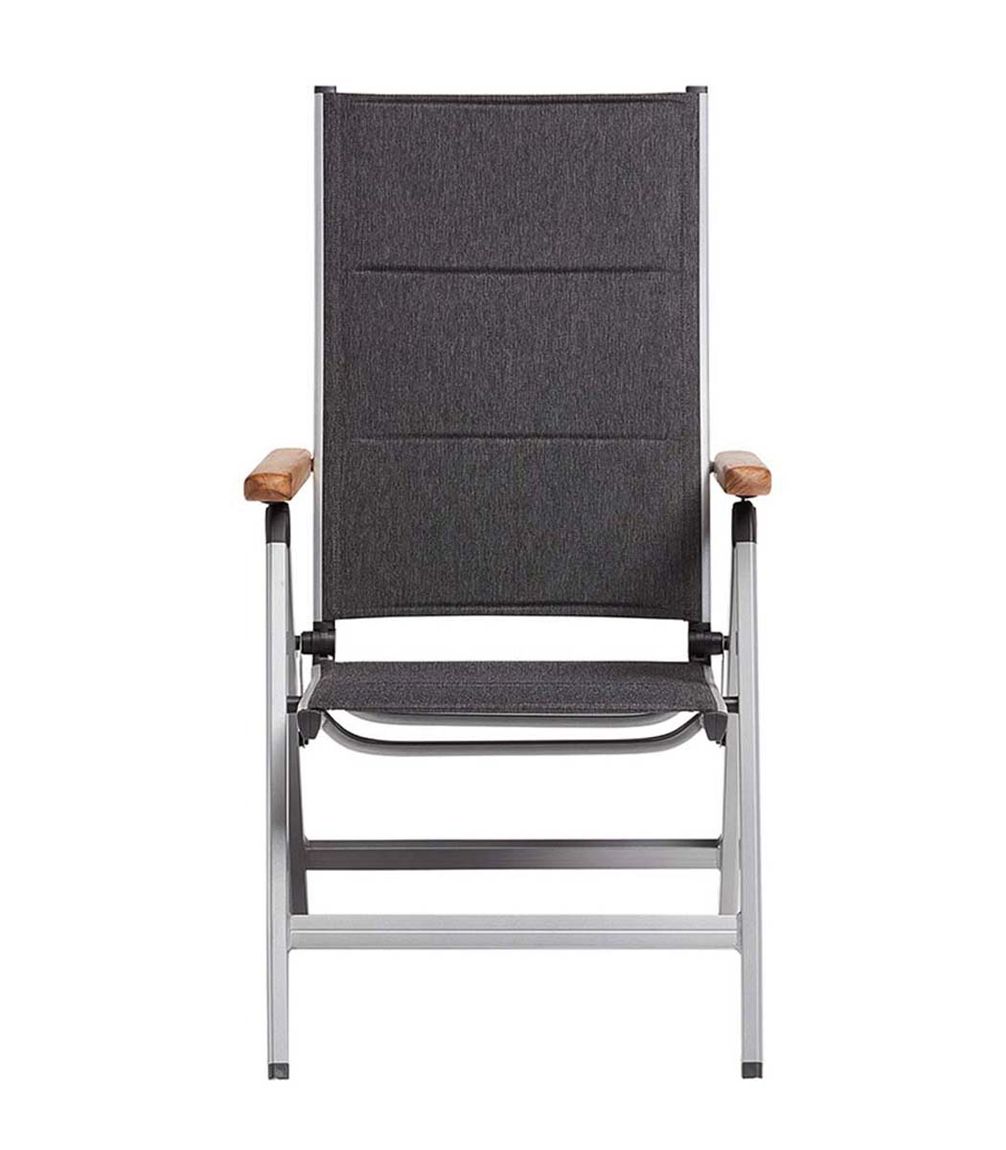 Kettler Granada Padded Multipositionssessel Silber / Anthrazit