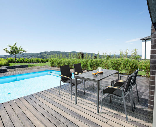 Kettler Diamond / Cubic Gartenmöbel-Set 5-teilig Anthrazit