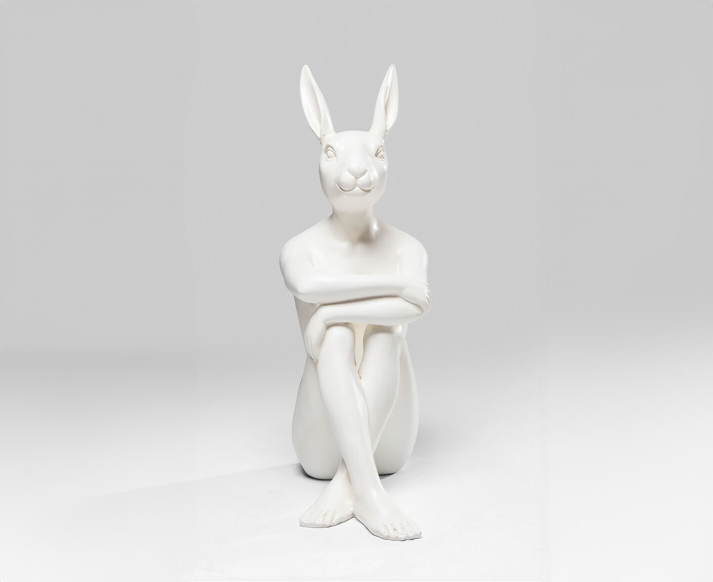 Deko Figur Rabbit Gillie Weiß 39 cm