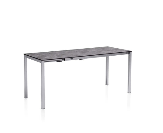 Kettler Cubic HPL Gartentisch, ausziehbar, Größe wählbar Silber / Anthrazit