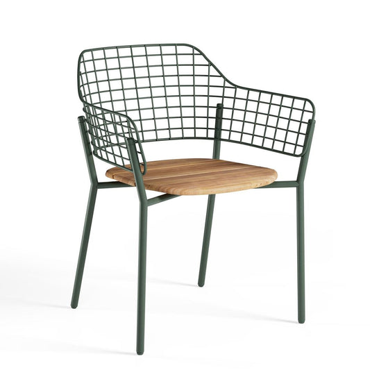 Emu Lyze 2er Set Gartenstühle mit Armlehnen, Teakholz