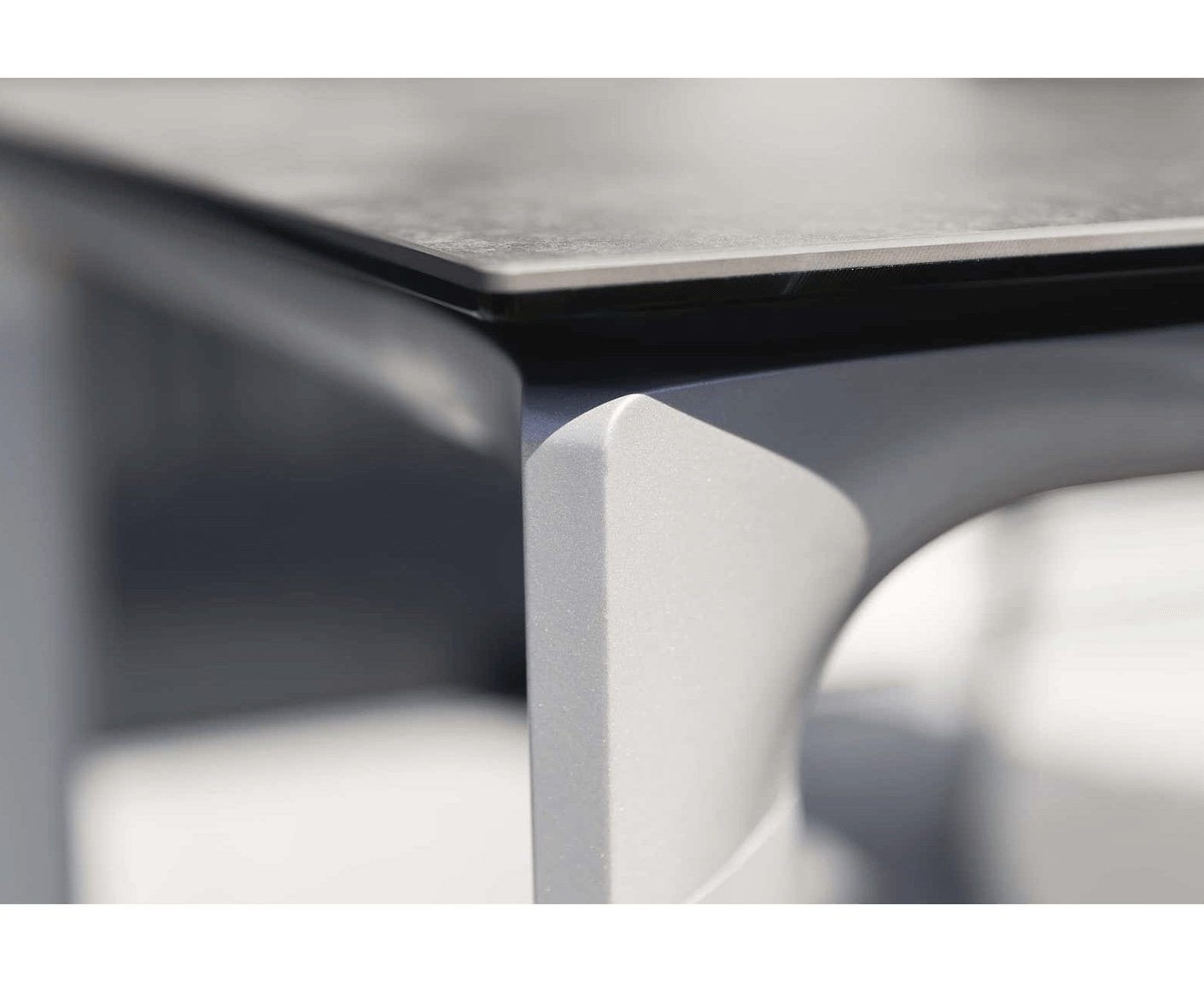 Kettler Diamond Gartenmöbelset 5-teilig Teakholz Silber / Grau