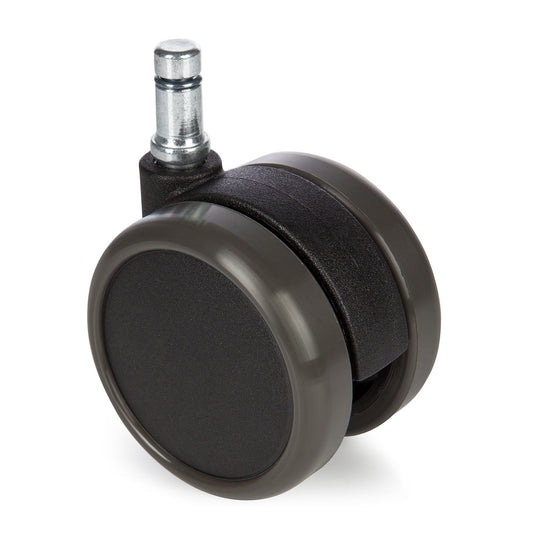 5x Hartbodenrollen ROLO 10mm / 65mm Büro-Stuhl-Rollen für Hartböden