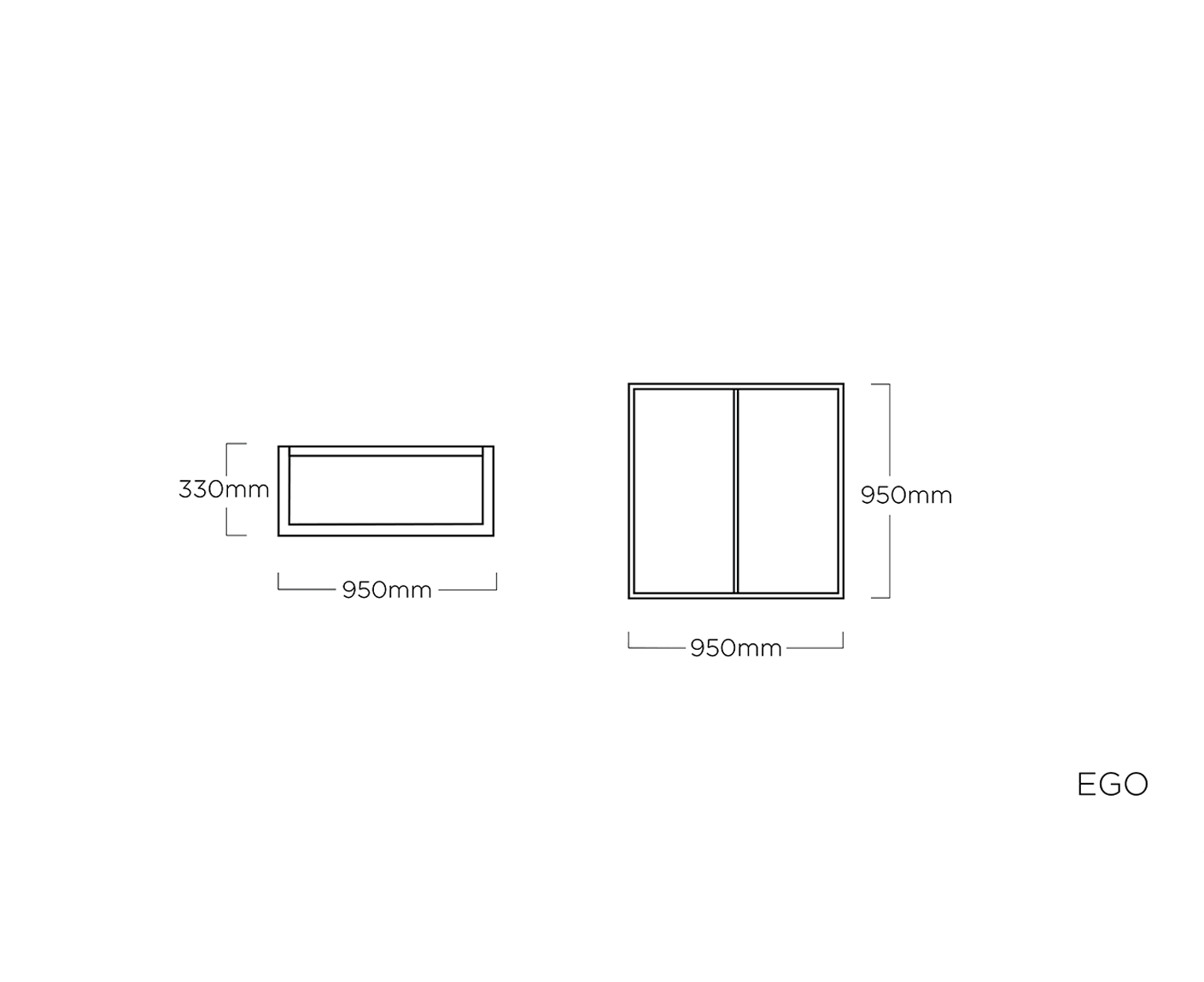 Kettler Gartenlounge 4-Sitzer Ego Modular mit Couchtisch 95 x 95 cm Anthrazit / Sunbrella