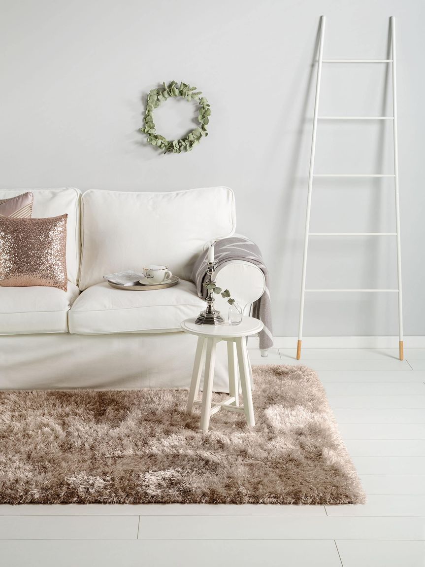 Hochflorteppich Lea Beige