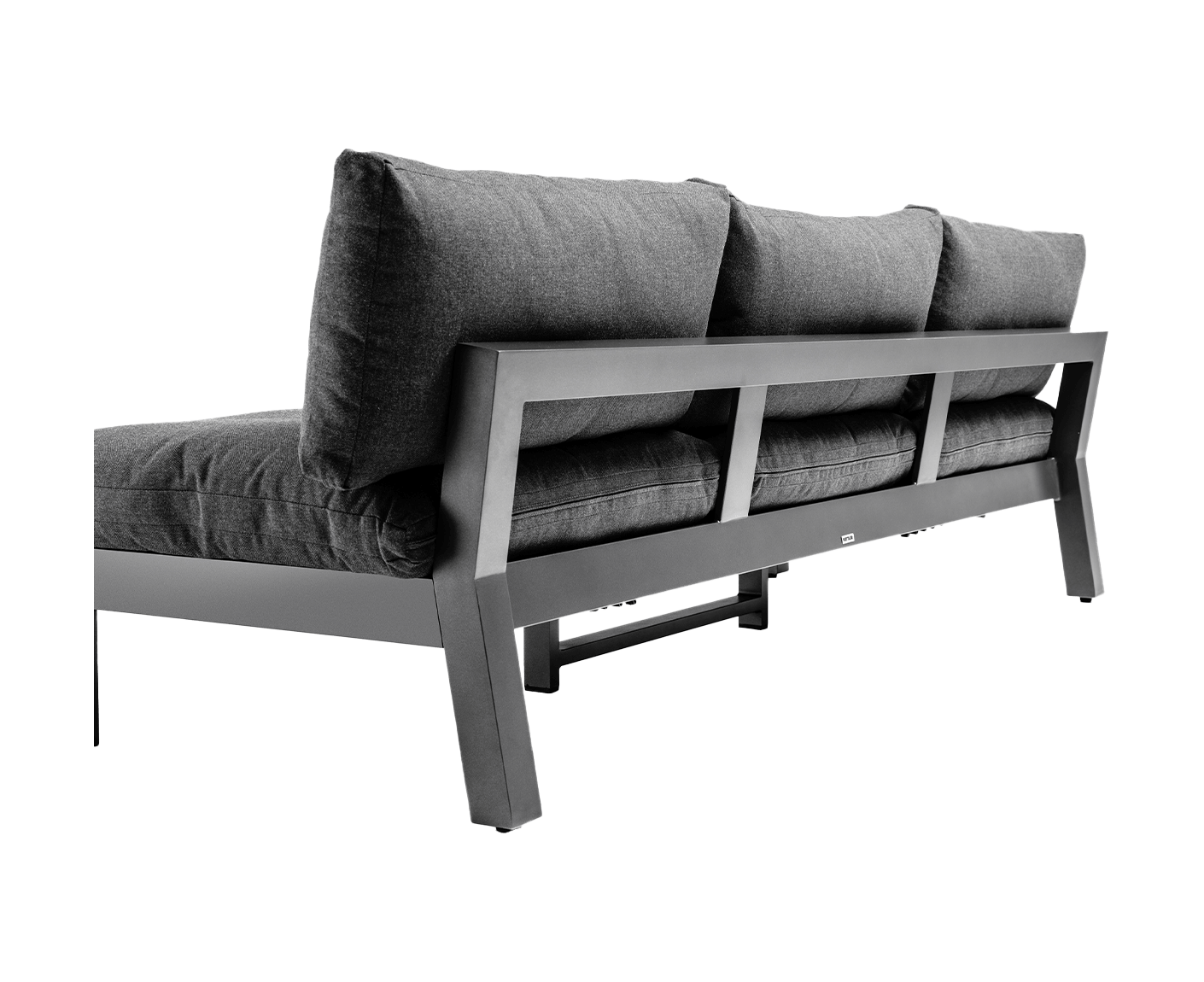 Kettler Gartenlounge Comfort Loungeset Outdoorsofa 6-teilig Anthrazit / Graphit