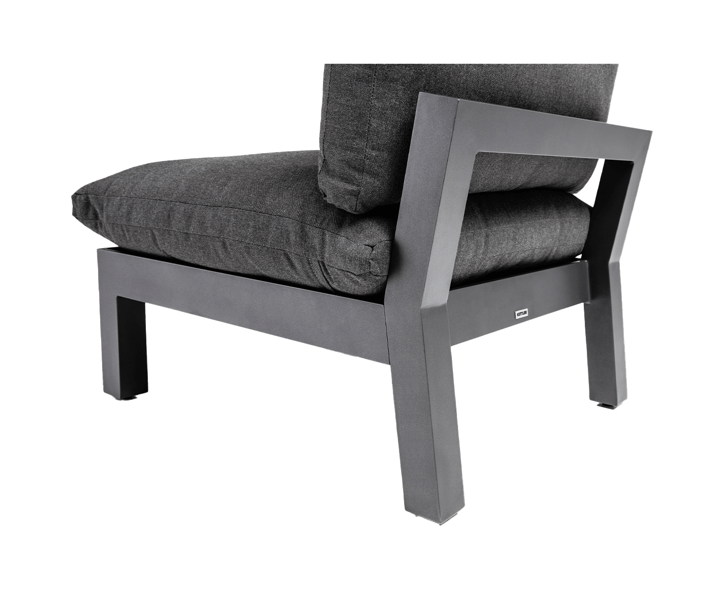 Kettler Gartenlounge Comfort Loungeset Outdoorsofa 6-teilig Anthrazit / Graphit