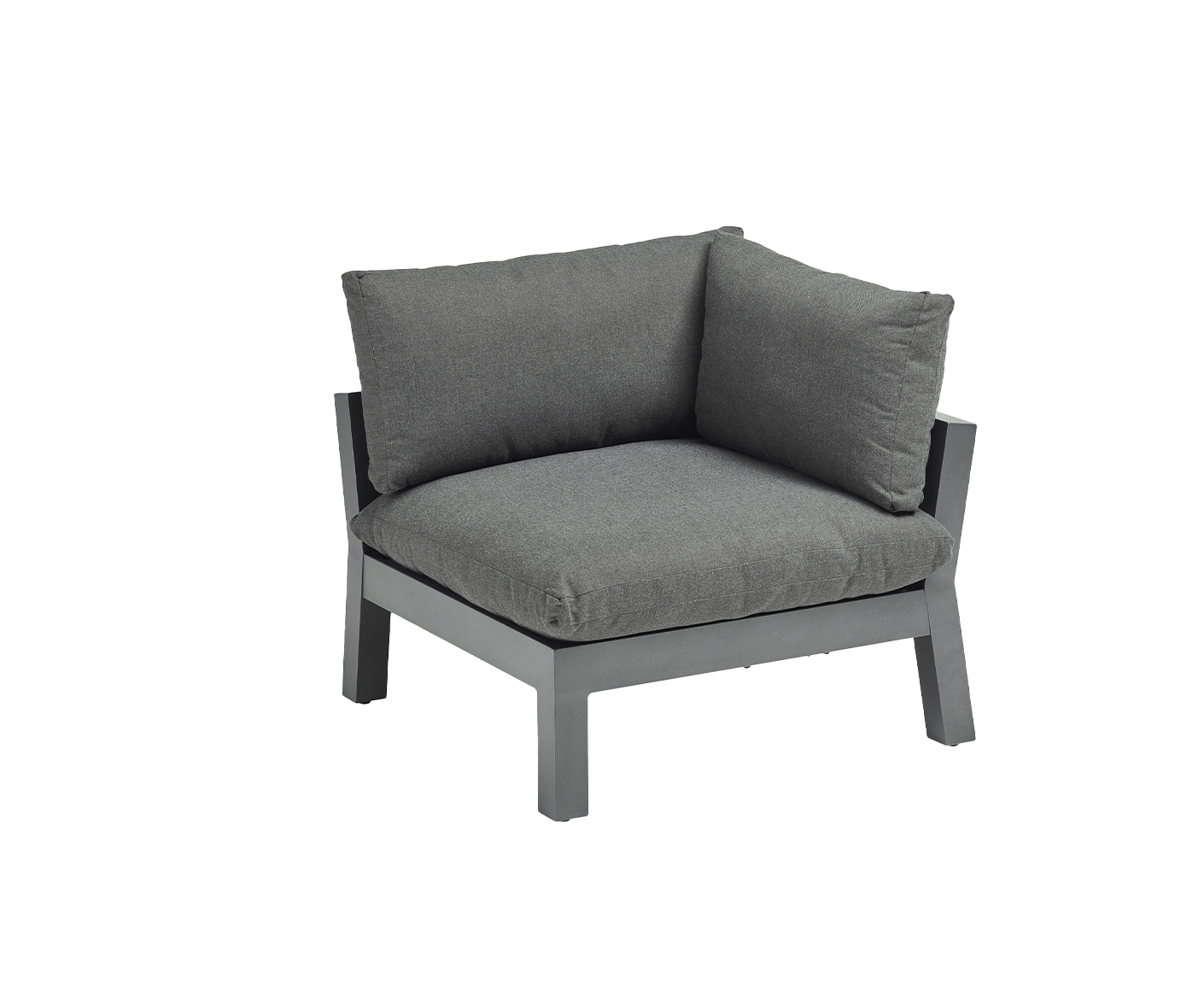 Kettler Gartenlounge Comfort Loungeset Outdoorsofa 6-teilig Anthrazit / Graphit