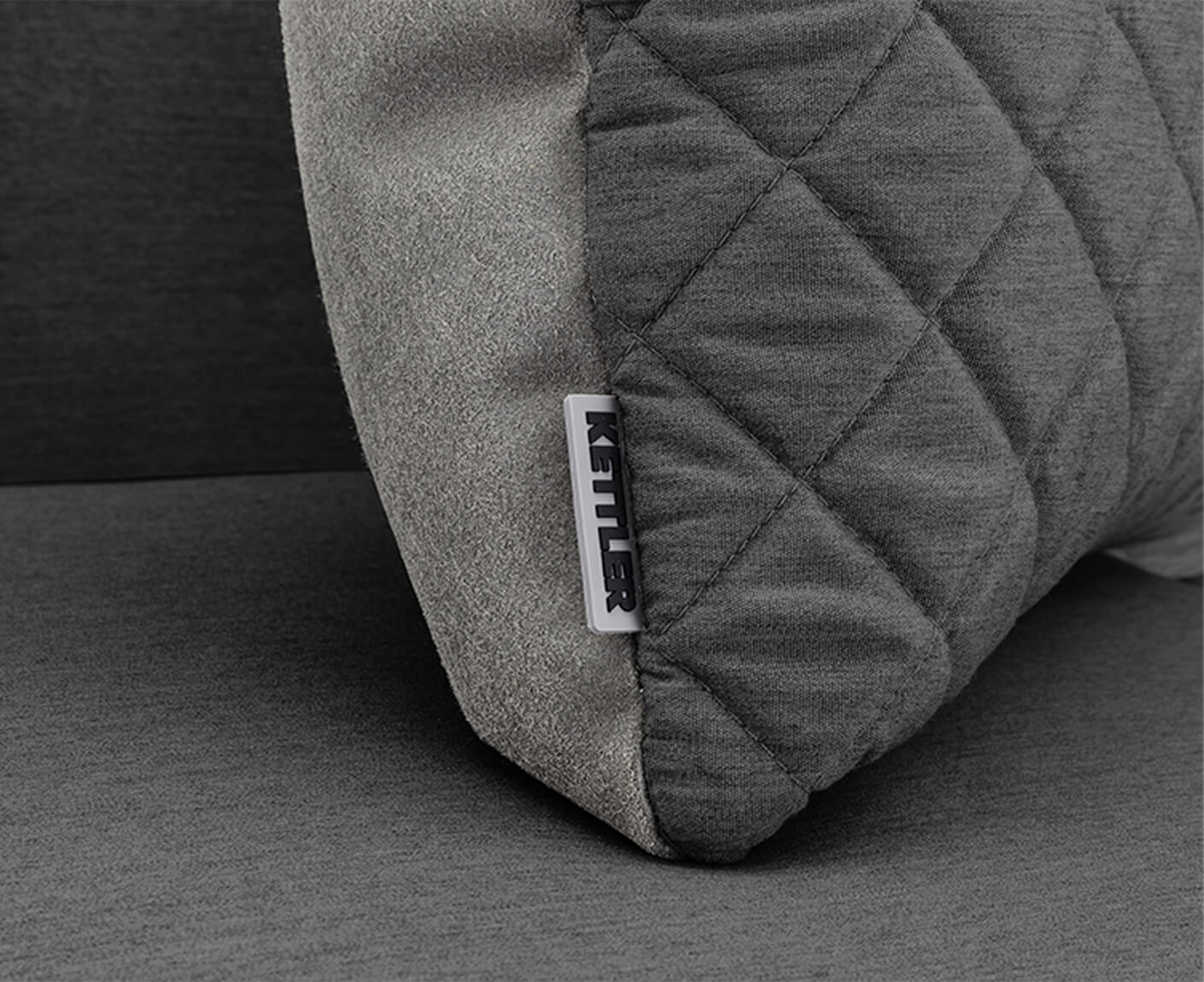 Kettler Ego Modular Endteil Rechts Anthrazit / Sunbrella