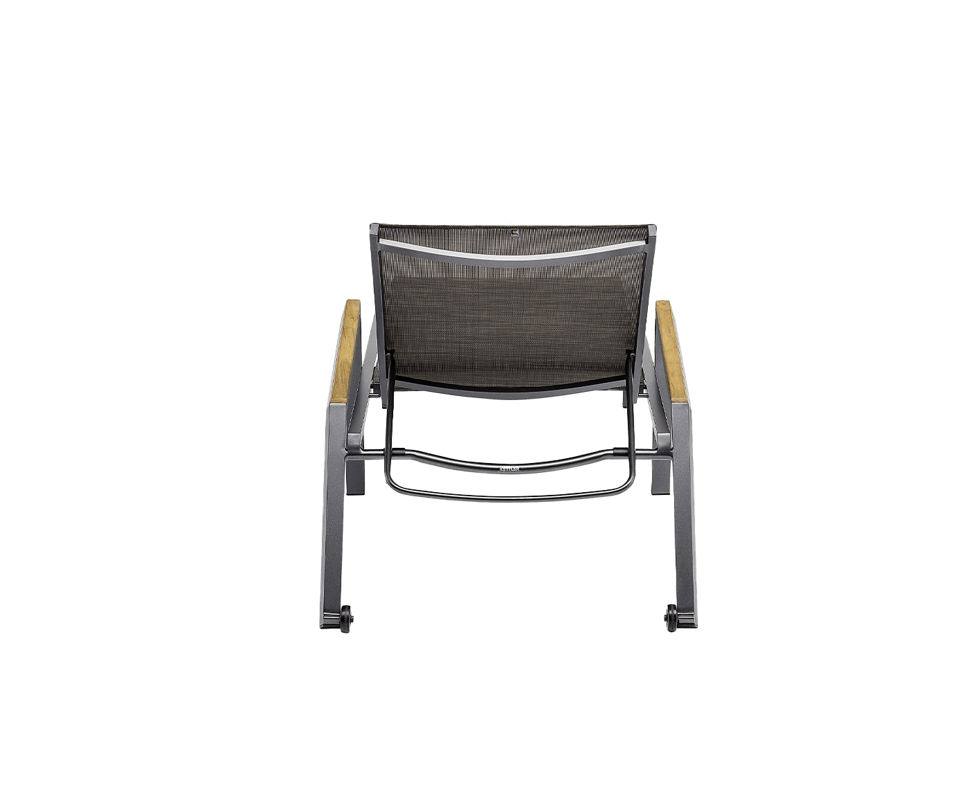 Kettler Ocean Skid Sonnenliege Anthrazit-Teak / Bronze
