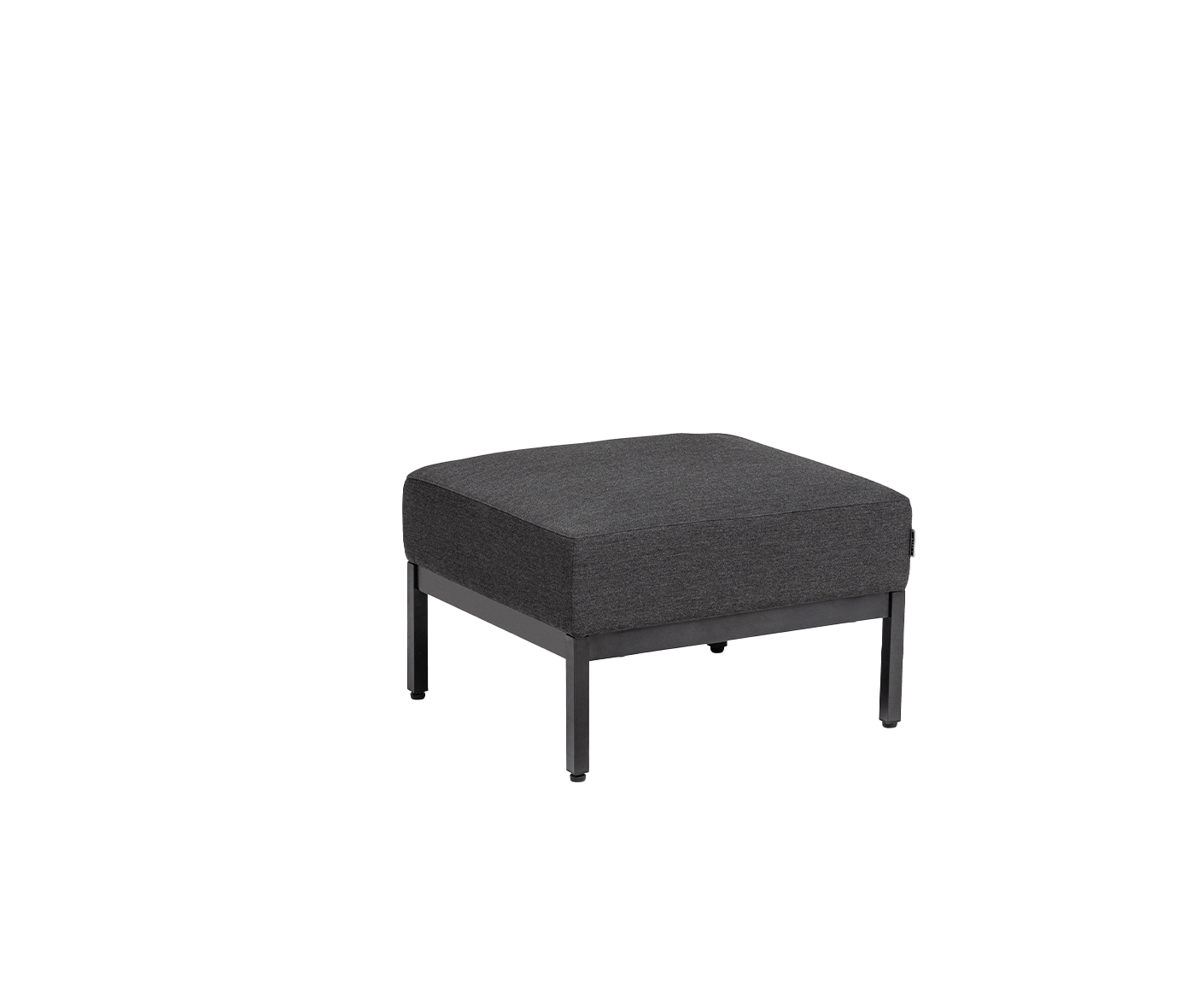 Kettler Gartenlounge-Set 9-teilig, Pure Ecklounge Outdoorsofa, mit Gartentisch Cubic mit HPL Tischplatte Anthrazit / Grau