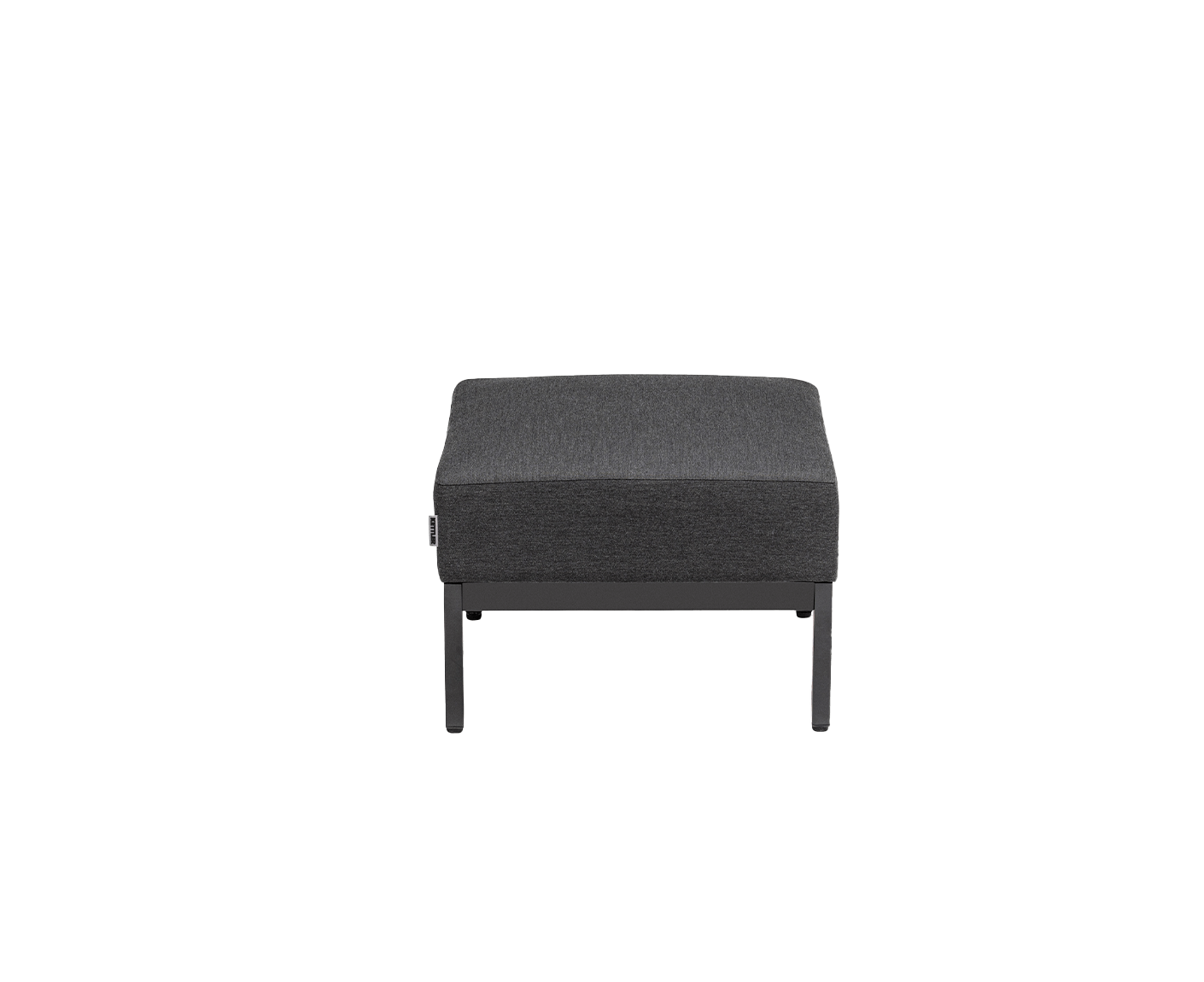 Kettler Gartenlounge-Set 9-teilig, Pure Ecklounge Outdoorsofa, mit Gartentisch Cubic mit HPL Tischplatte Anthrazit / Grau