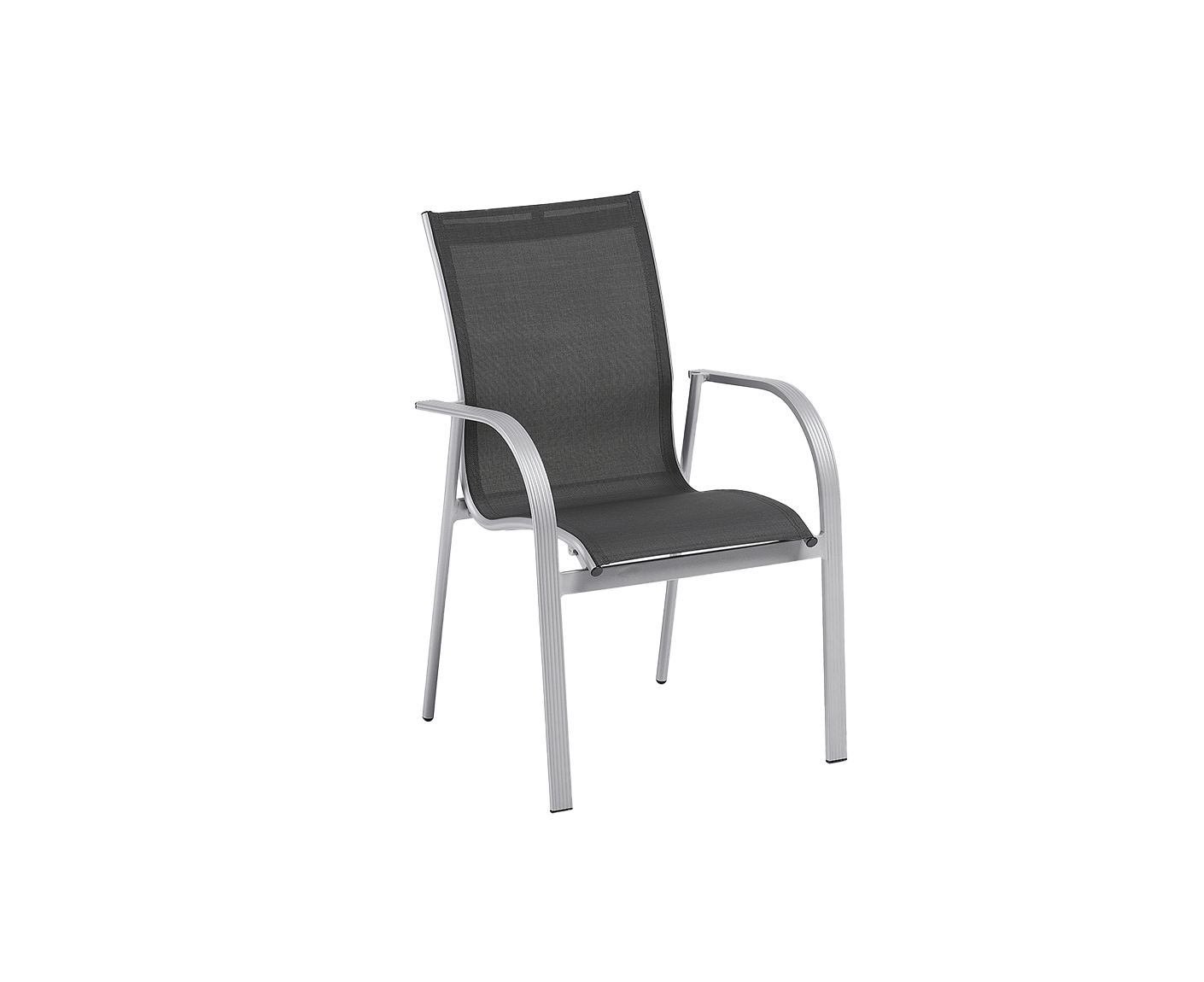 Kettler Tampa Gartenmöbelset 5-teilig 140/210 x 70 cm Silber / Anthrazit