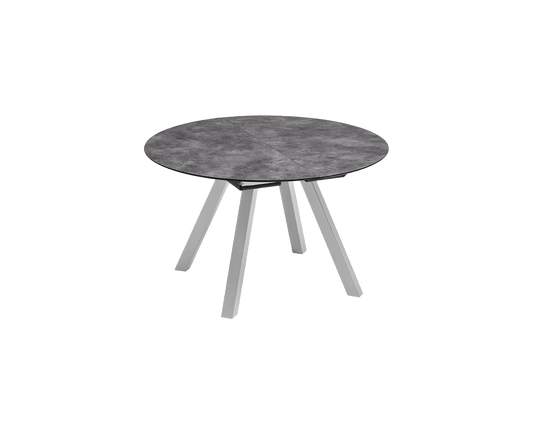 Kettler Garten Ausziehtisch Rund / Oval HPL 120/170 x 120 cm