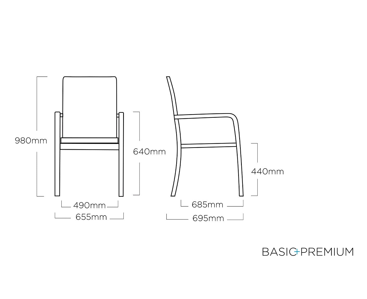 Kettler BASIC + PREMIUM Stapelsessel zerlegt