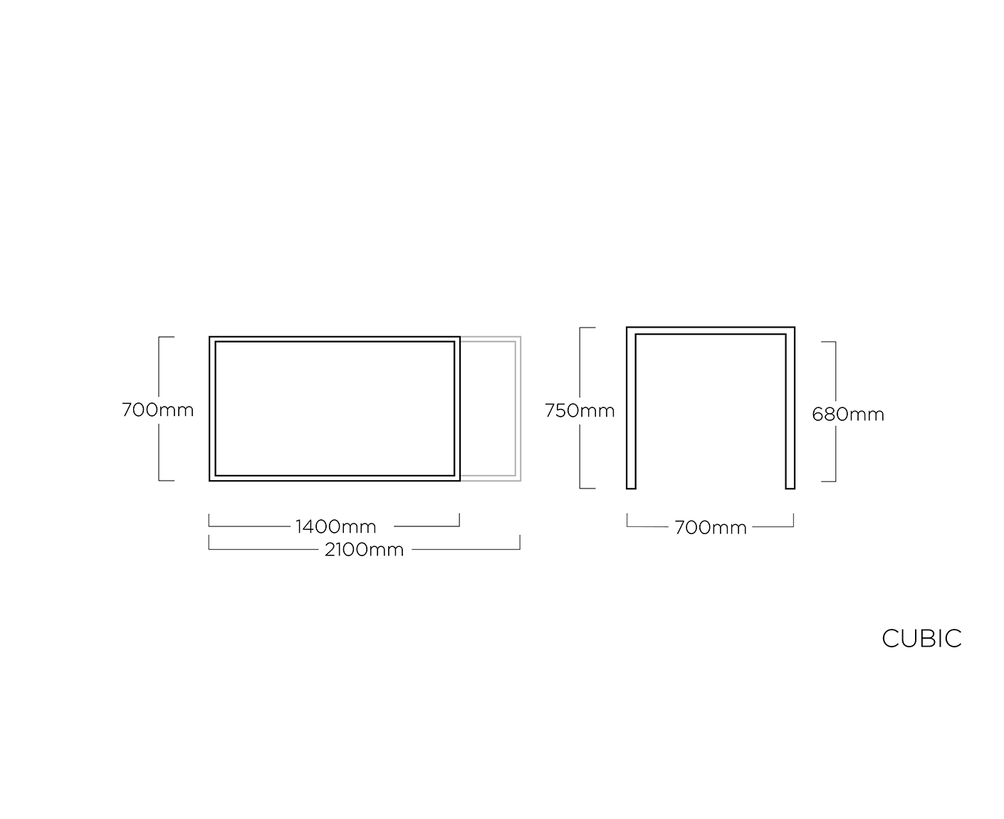 Kettler Gartenmöbelset 5-teilig, Tampa Stapelsessel, Gartentisch Cubic Ausziehtisch 140/210 x 70 cm Silber/ Anthrazit