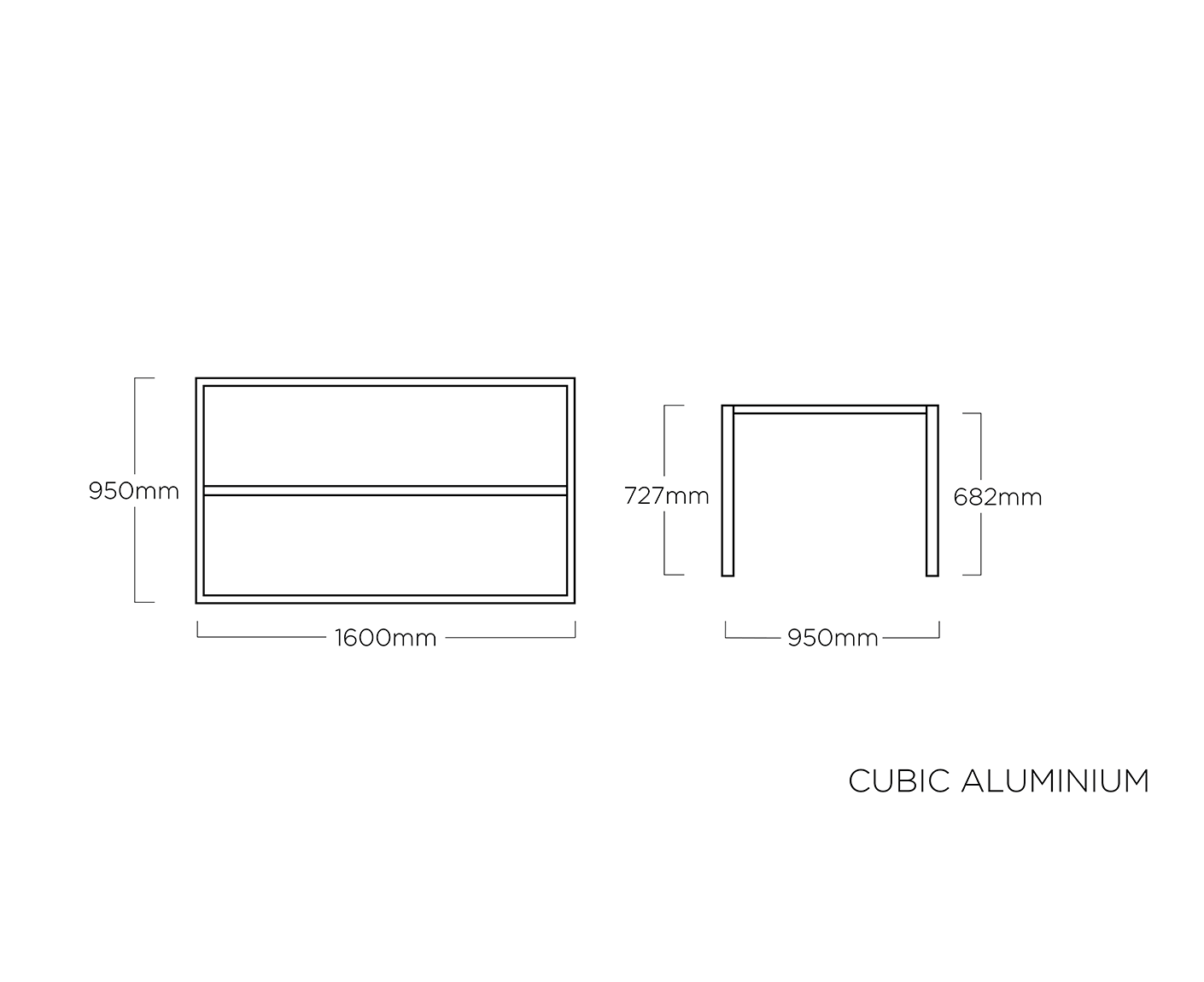 Kettler Gartenmöbelset 5-teilig, Rasmus Stapelsessel mit Teakarmlehnen, Cubic Gartentisch mit HPL Tischplatte in Teakoptik mit Fräsung Silber / Grau