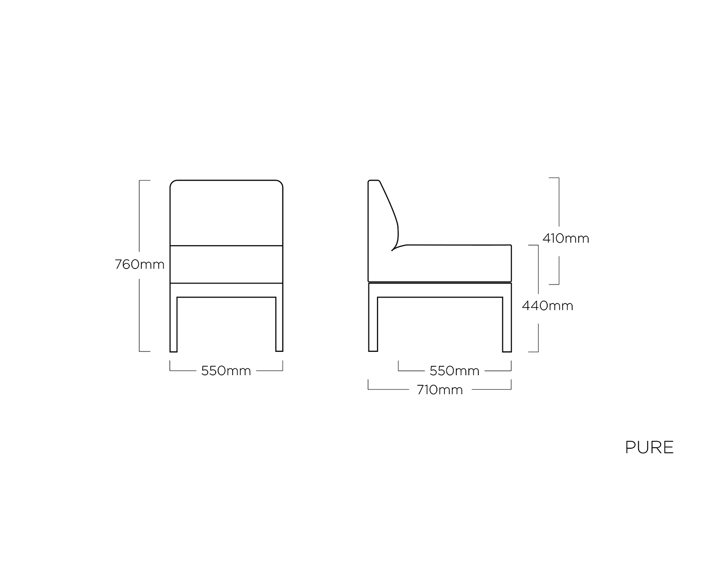 Kettler Pure Gartenlounge-Set 9-teilig inkl. Tisch Anthrazit / Grau