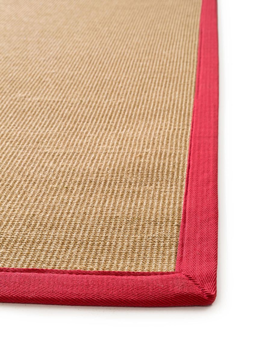 Sisalteppich Sisal Rot