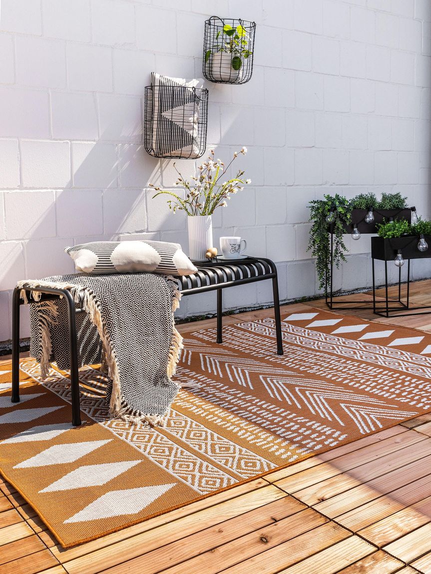 In- & Outdoor Teppich Nillo Kupfer