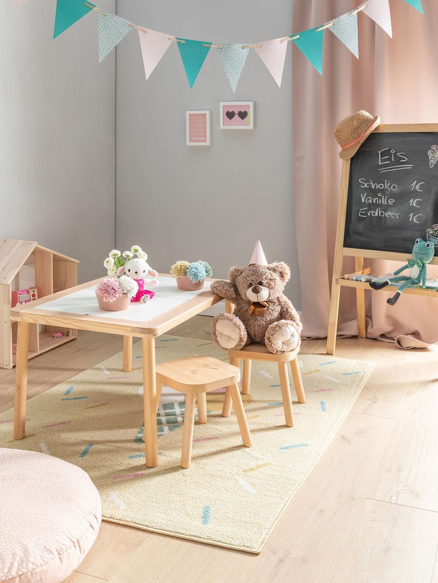 Kinderteppich Tommy Gelb