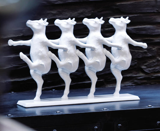 Deko Figur Dancing Cows 23 cm