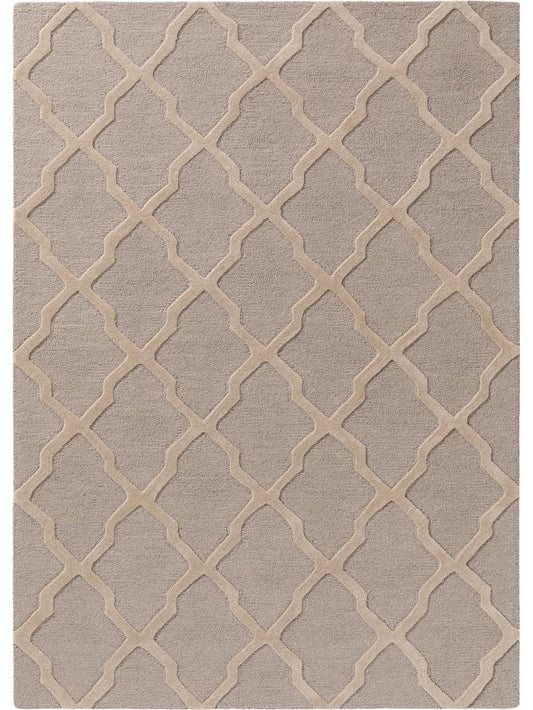 Wollteppich Windsor Grau / Beige