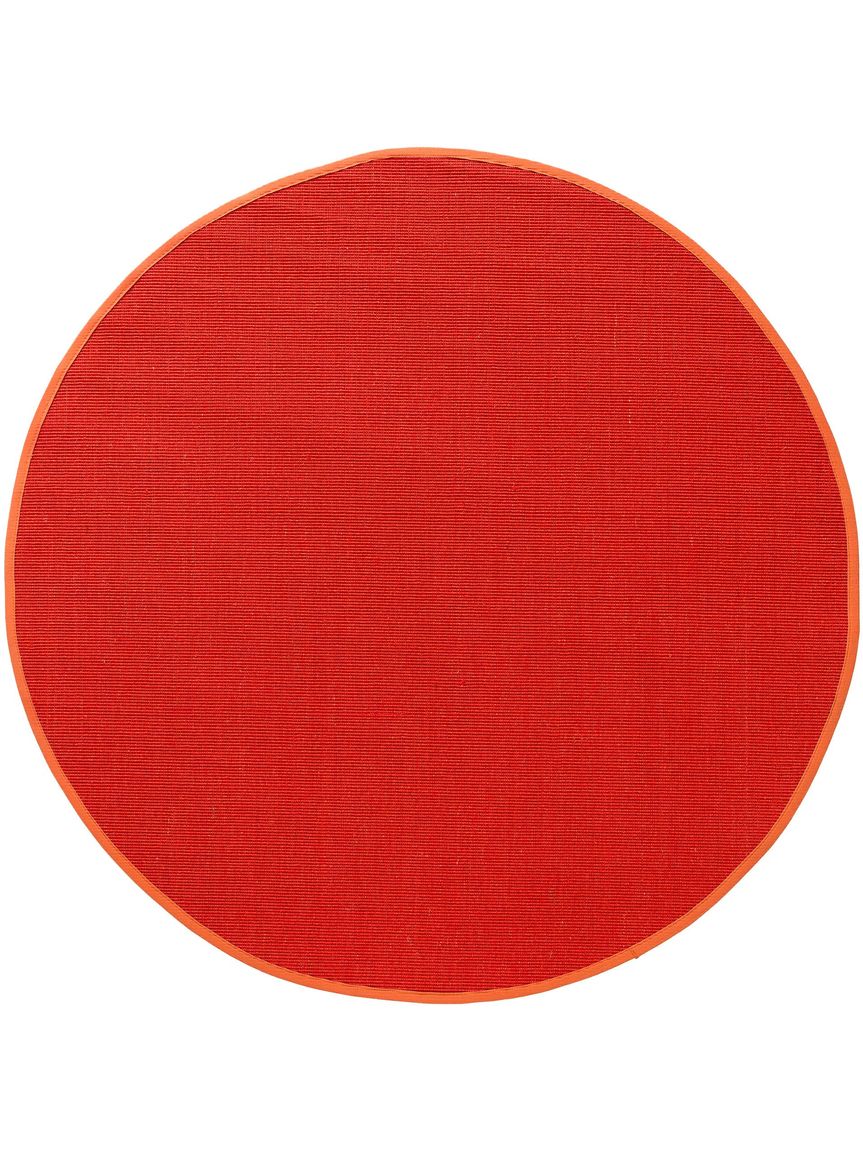 Sisalteppich rund Sisal Orange