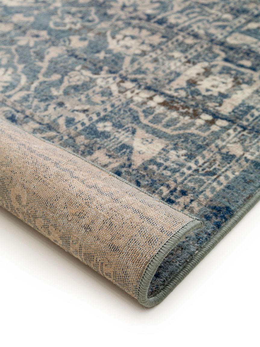 Teppich Vintage Velvet Blau