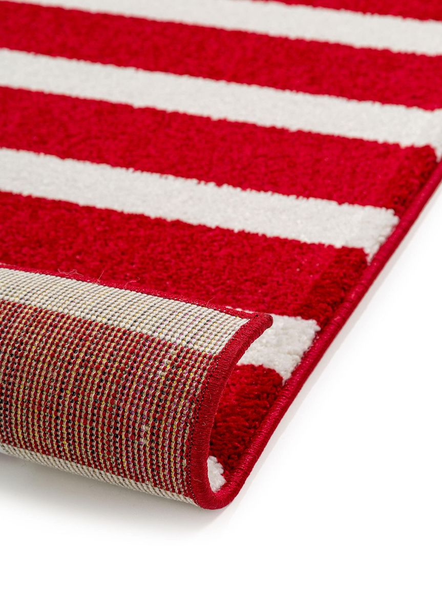 Kinderteppich Noa Kids Stripes Rot