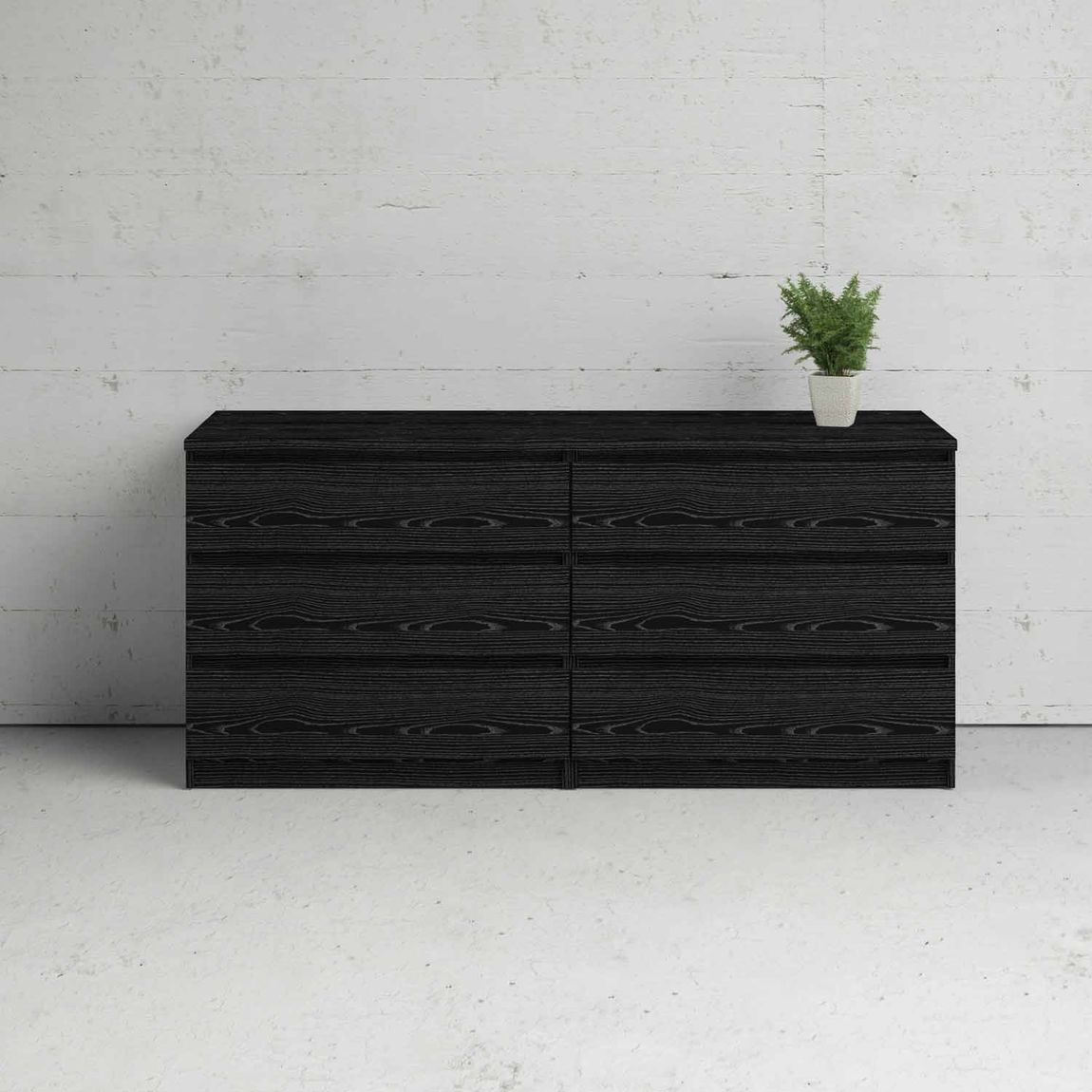 Kommode NAIA Anrichte Sideboard Schwarz