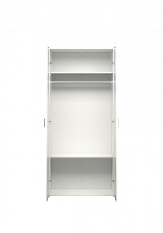 10625 Kleiderschrank SPACE Schrank Türenschrank Weiß