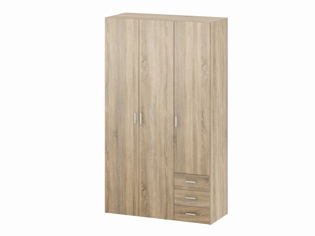 10633 Kleiderschrank SPACE Schrank Türenschrank Eiche Struktur