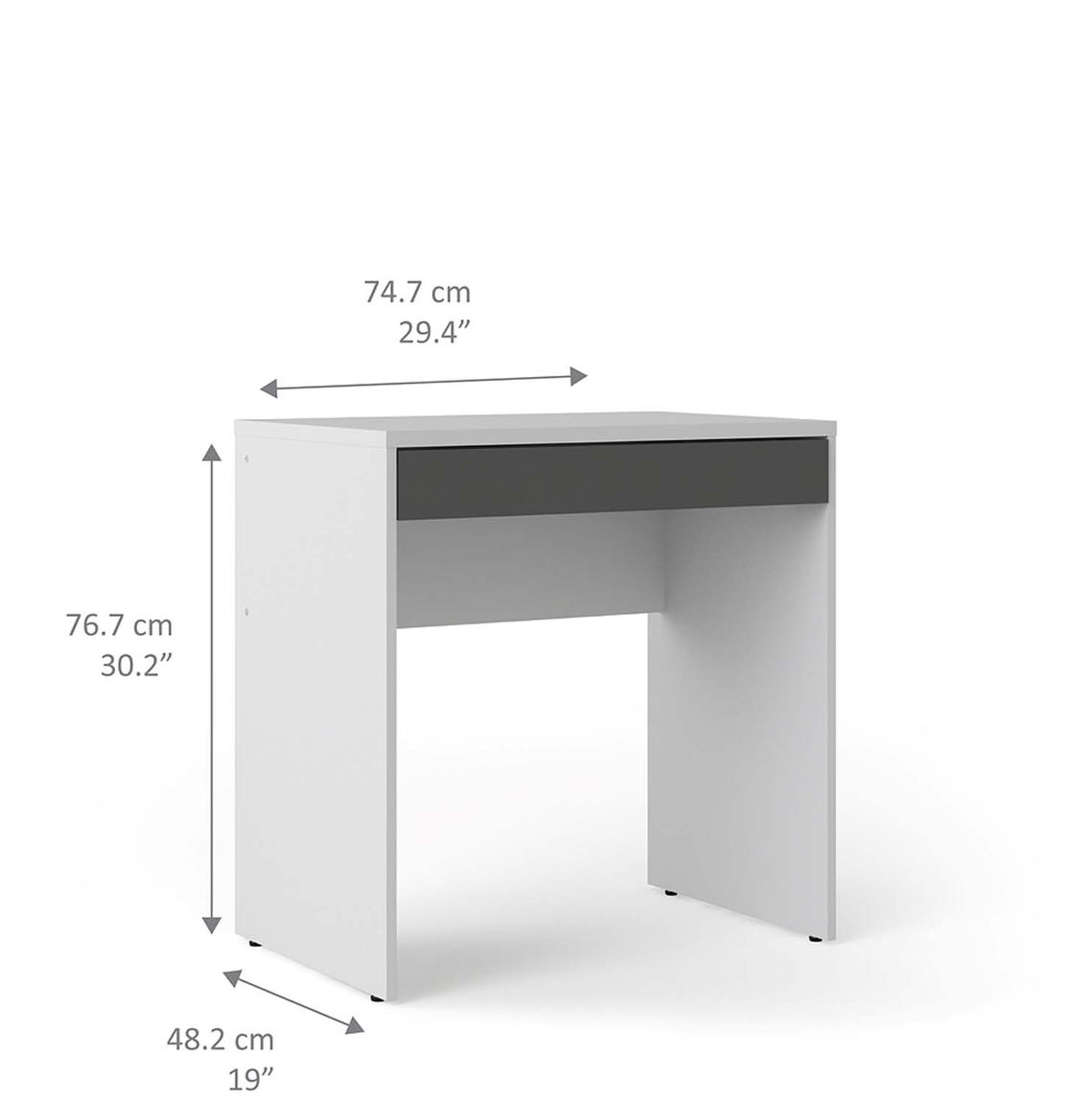 Fuction Plus Schreibtisch Weiß / Grau