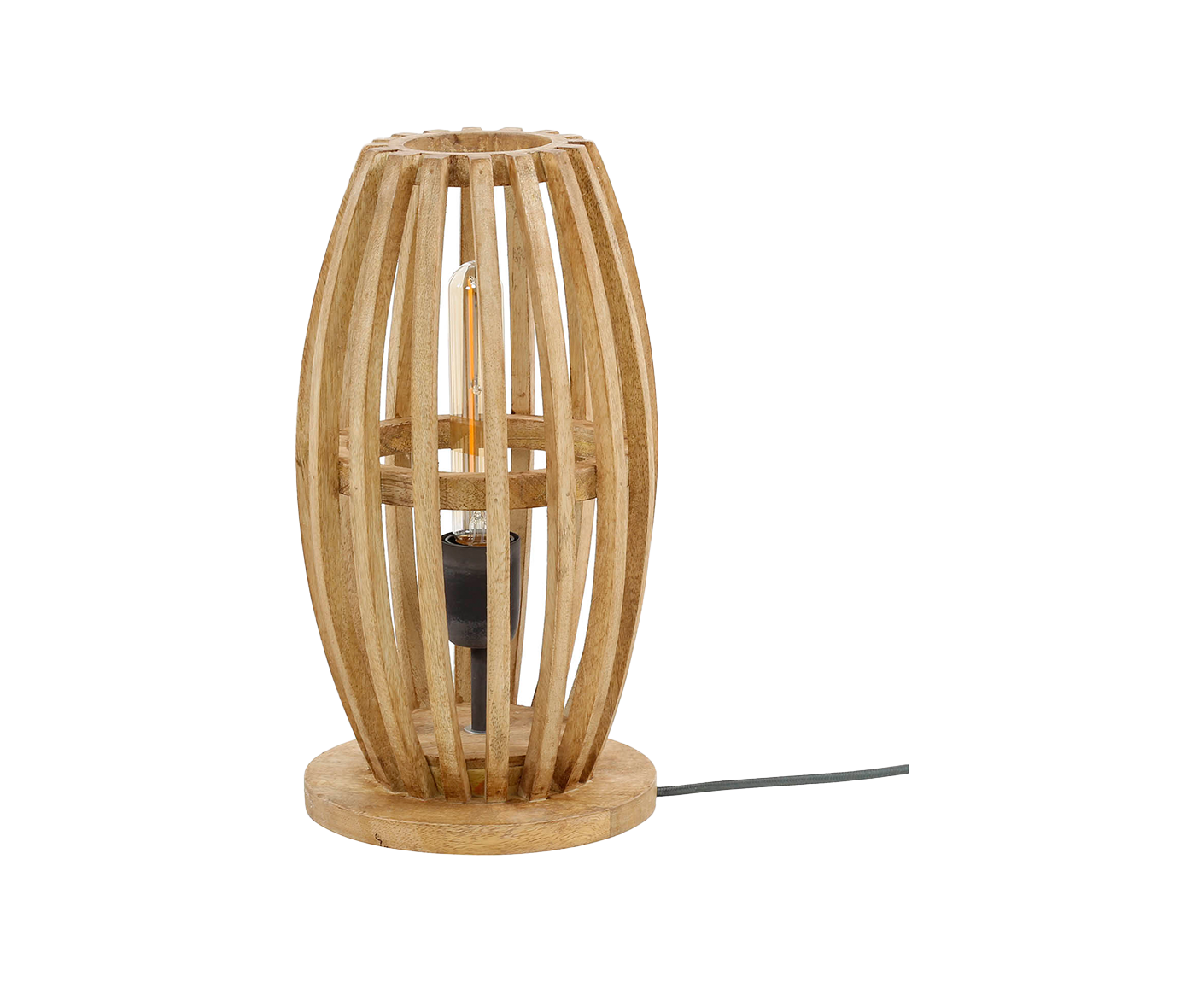 Tischlampe 1L Orbit / Massivholz Mango Natur