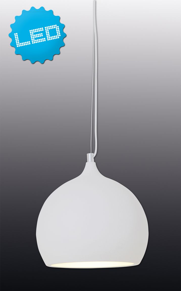 Cusco Pendelleuchte LED Ø25cm Silber - Voelpe