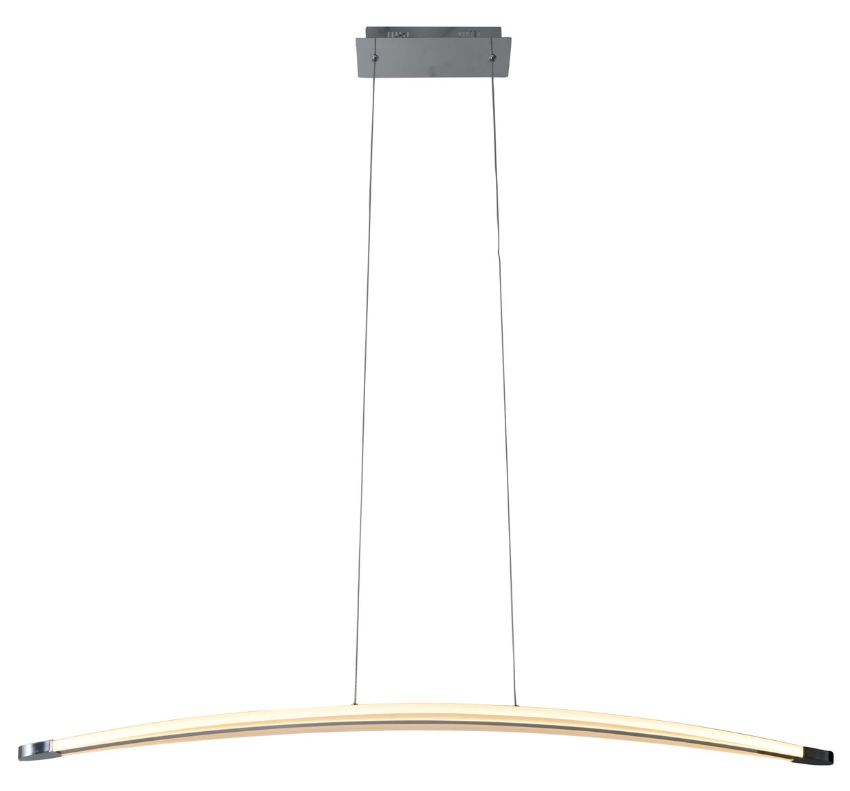 Bow Pendelleuchte LED 100x11cm Chrom - Voelpe