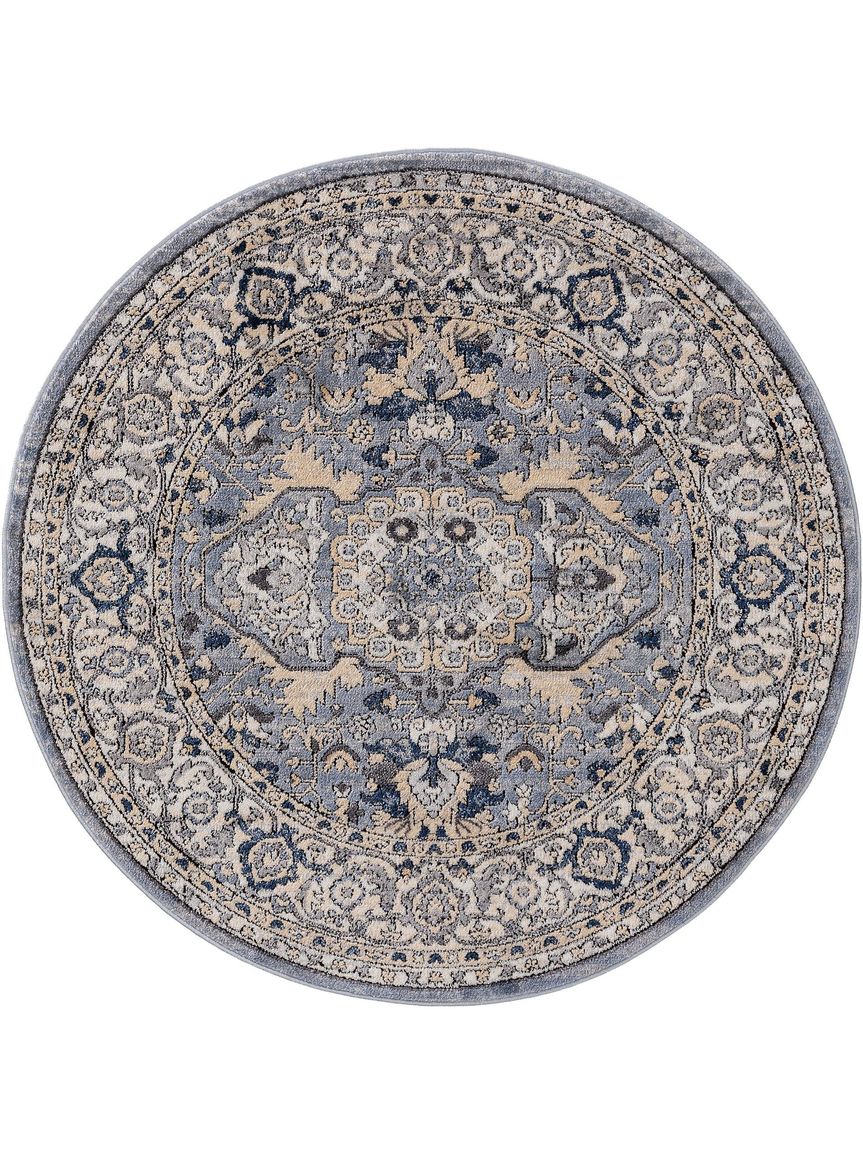 Teppich Sinan Ø 160 cm rund Dunkelgrau