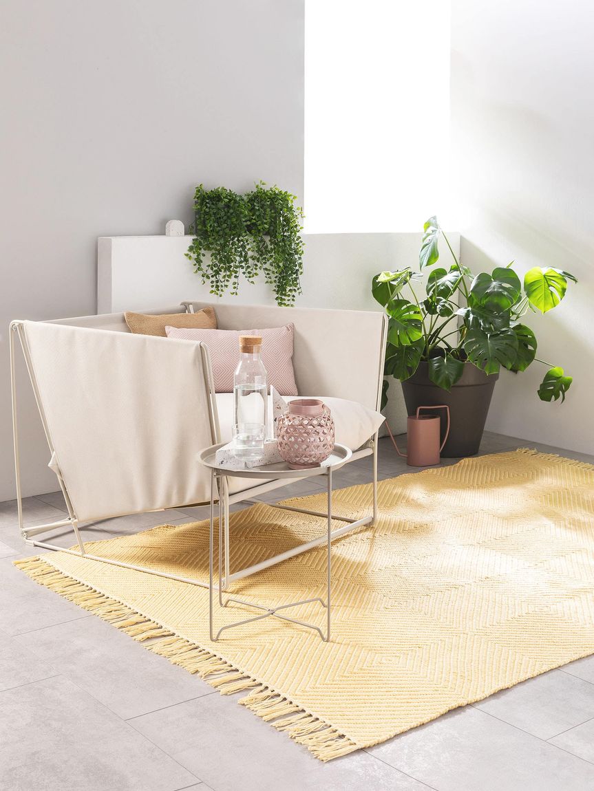 In- & Outdoor Teppich Rae Gelb