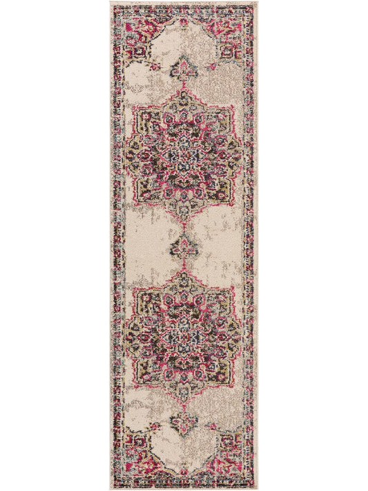 Läufer Casa 70x240 cm Beige / Pink