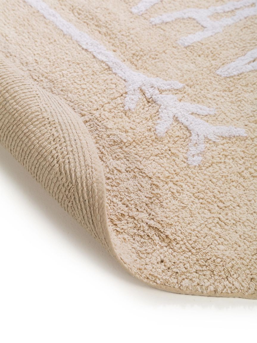 Waschbarer Kinderteppich Inka Ø 150 cm rund Beige