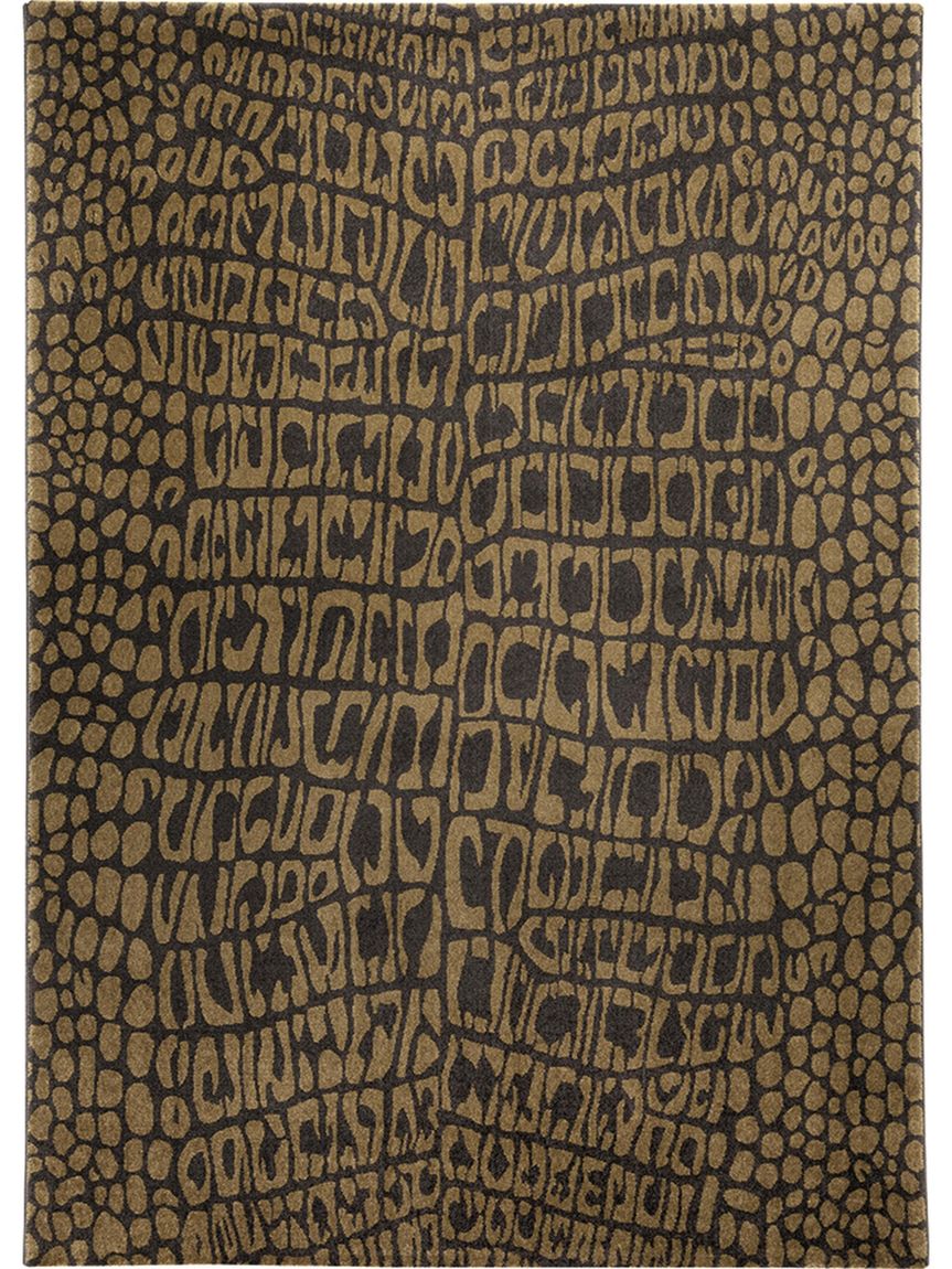 Teppich Croco 133x200 cm Braun