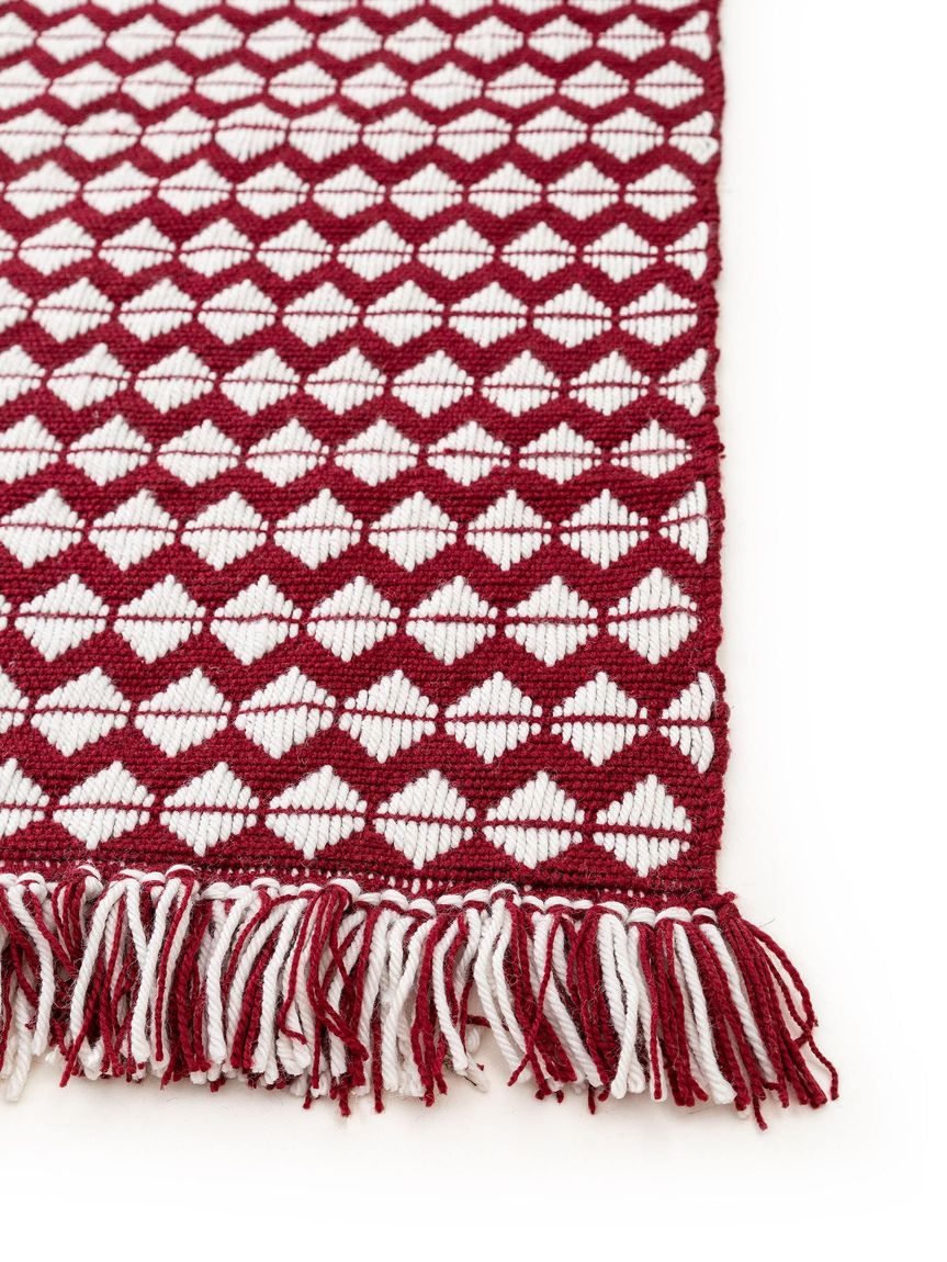 Teppich aus recyceltem Material Morty Rot