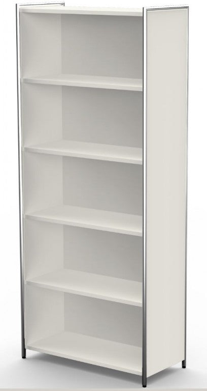 ARTLINE Aktenregal 5OH Büroregal Regal Standregal Weiß